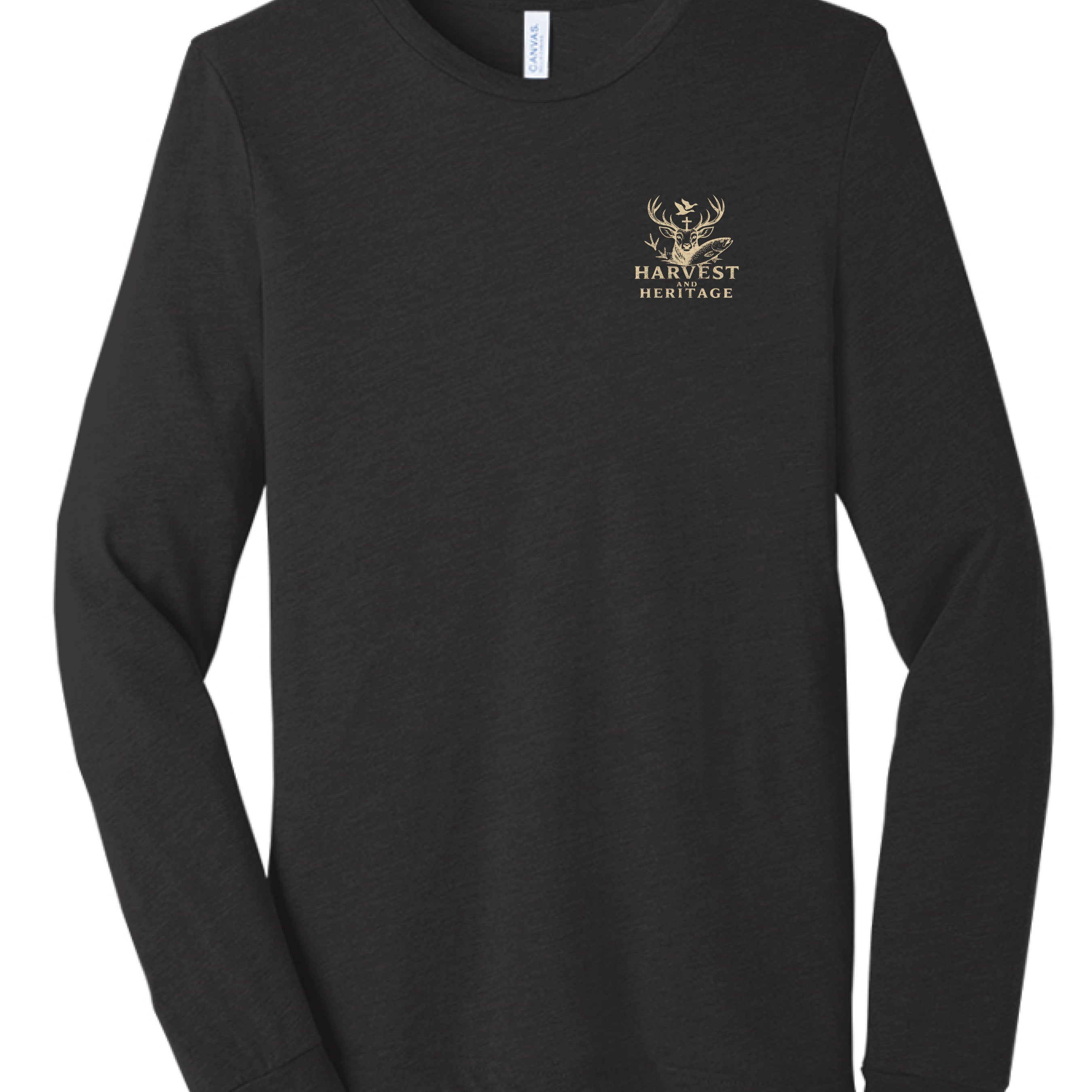 Black Heather Triblend - FRONT
